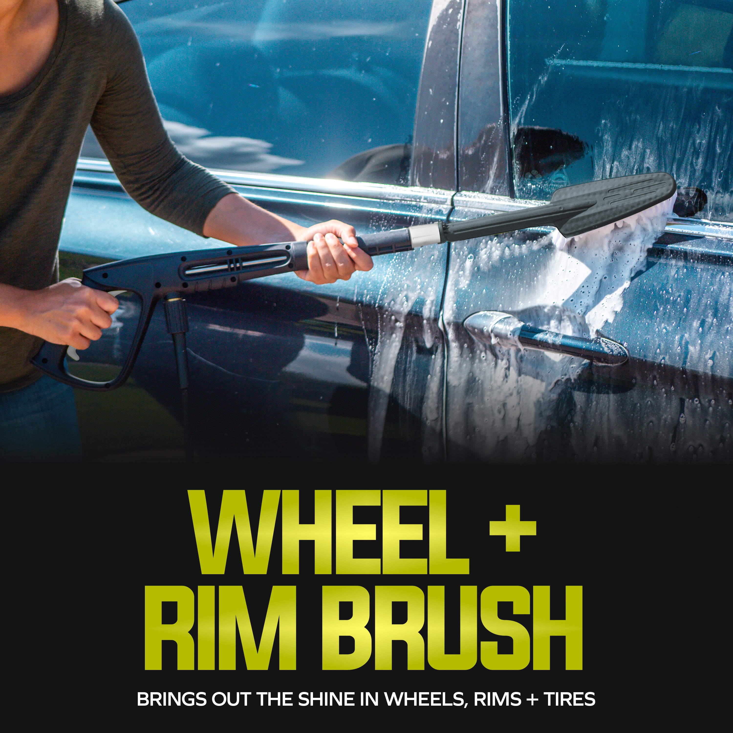 Sun Joe Electric Pressure Washer W/ Wheels | 8-Pc Accessory Kit + 3-Pack Detergent | 14.9-Amp | 2200 Rated PSI | 1.1 Rated GPM