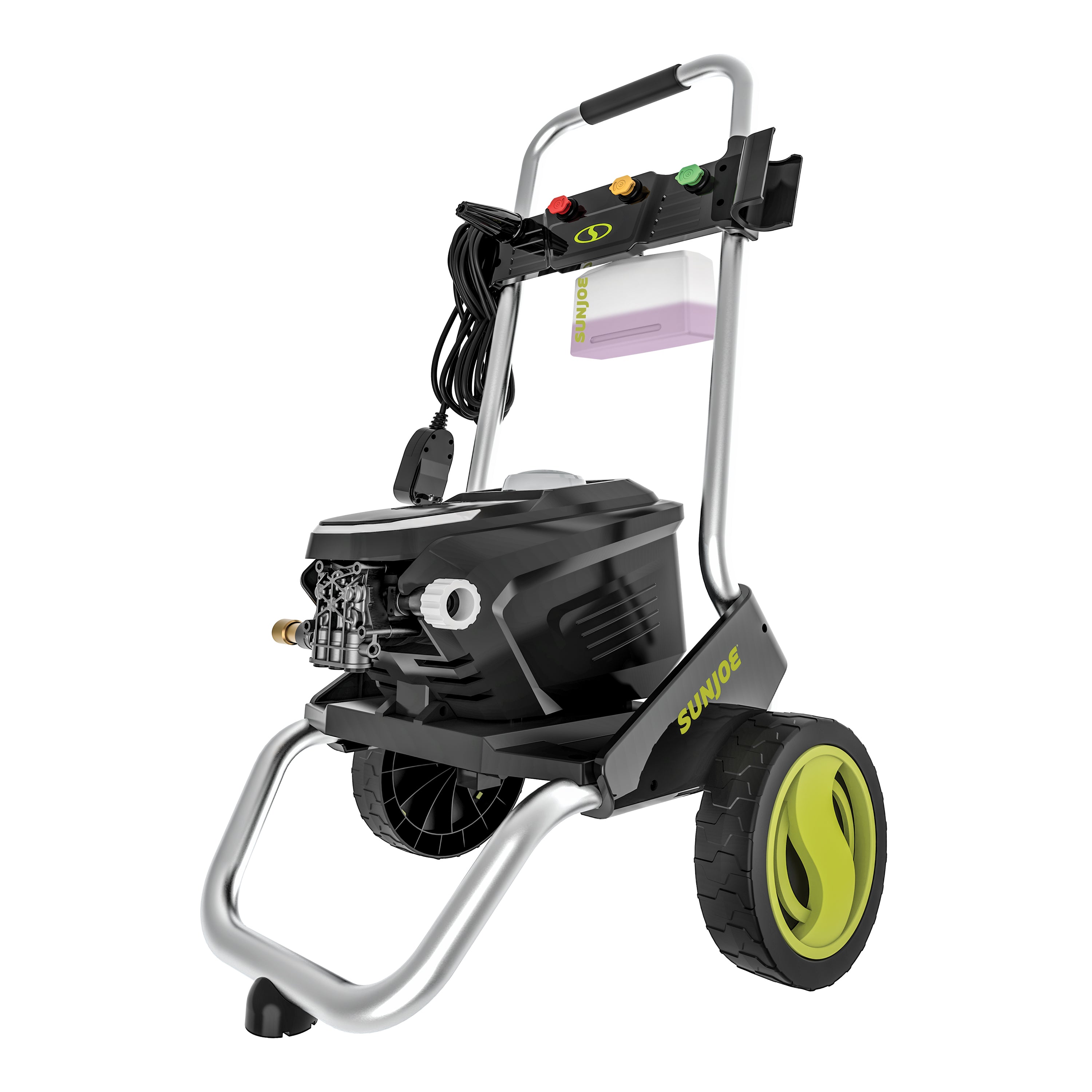 Sun Joe SPX7000-MAX Certified Rated 2200 PSI Electric Pressure Washer | Foam Cannon + Turbo Nozzle | 1.1 Rated GPM | 15-Amp