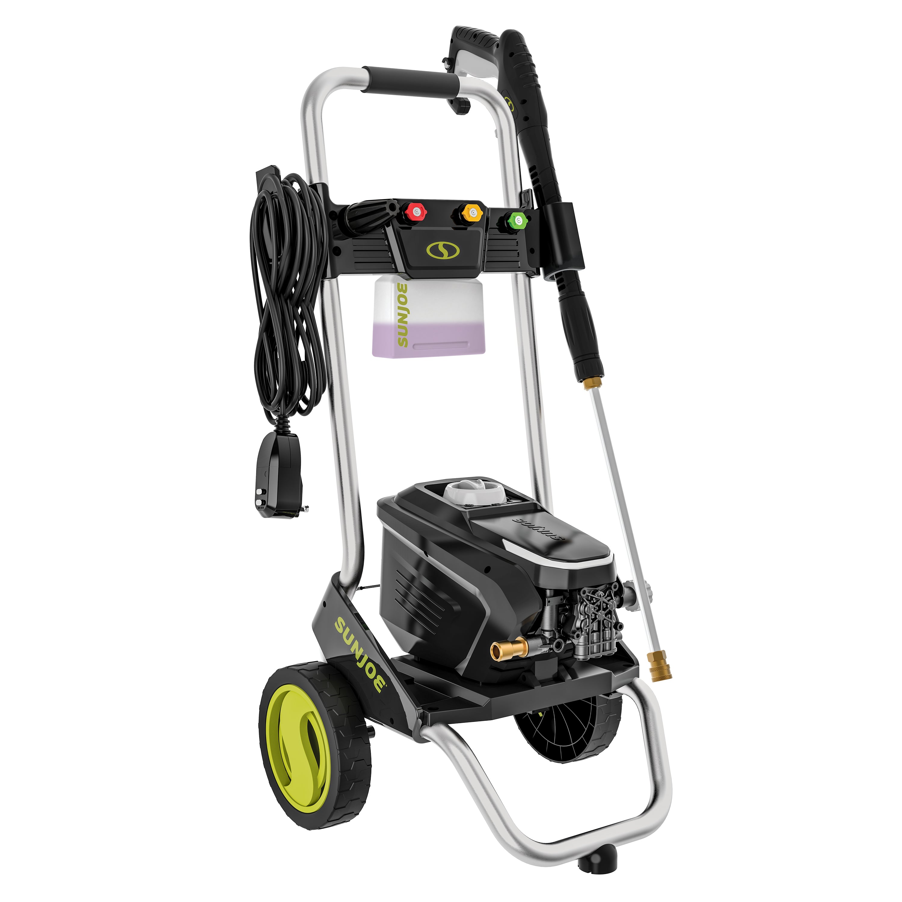 Sun Joe SPX7000-MAX Certified Rated 2200 PSI Electric Pressure Washer | Foam Cannon + Turbo Nozzle | 1.1 Rated GPM | 15-Amp