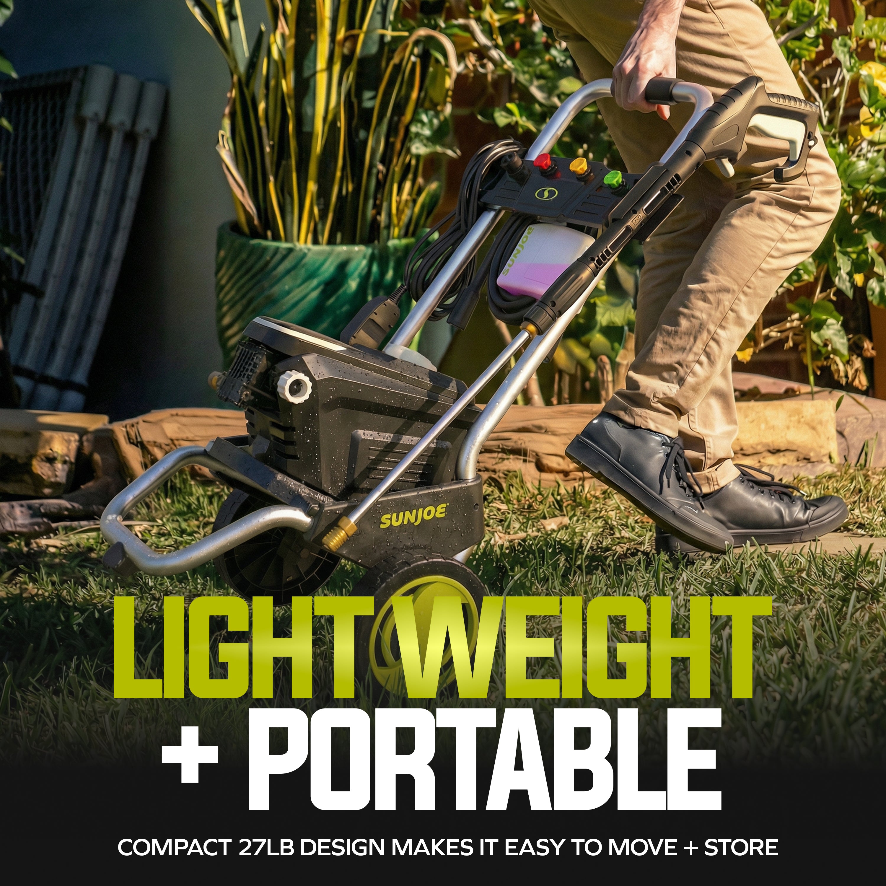 Sun Joe Certified Rated 2200 PSI Electric Pressure Washer | Foam Canno