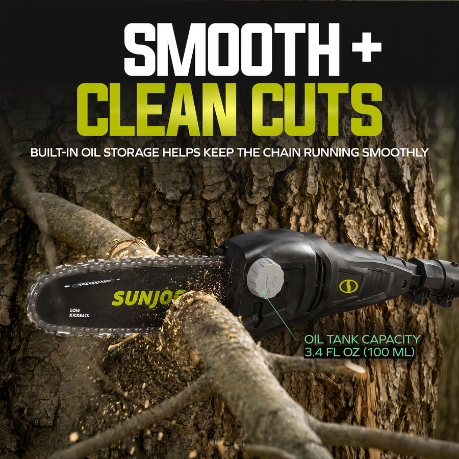 Sun Joe pole chain saw product feature