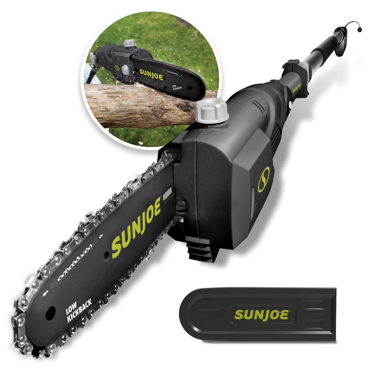 Sun Joe SWJ802E electric pole chain saw