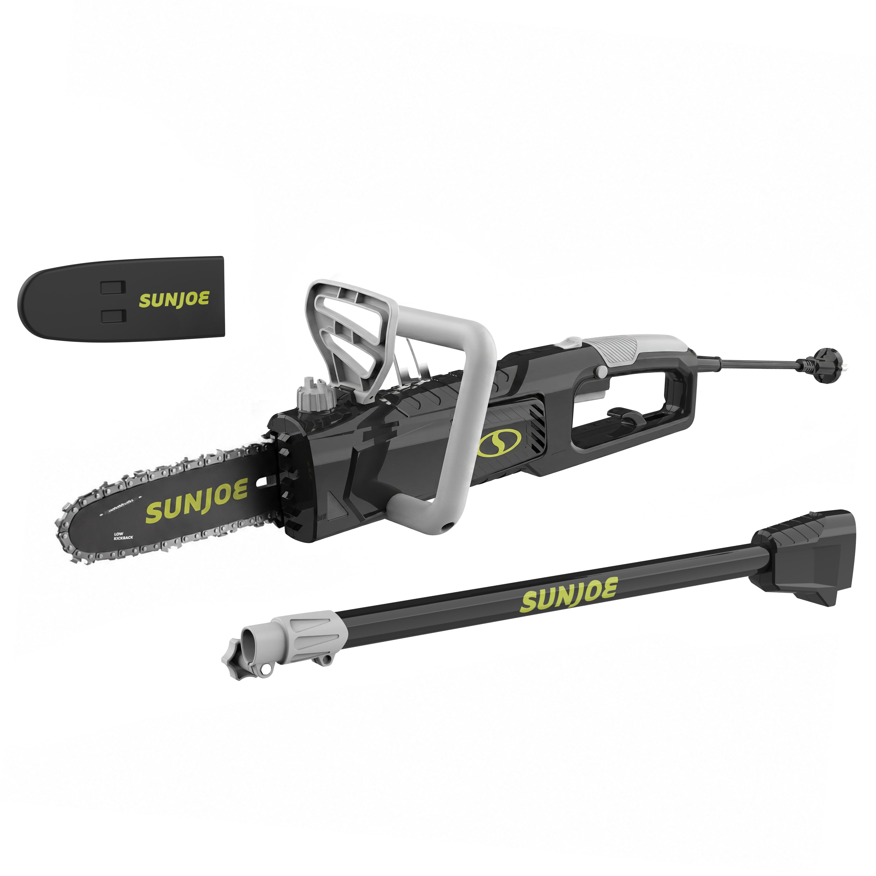 Sun Joe Electric Convertible Pole Chain Saw | 8-inch | 6-Amp | 7.5-inch Cutting Thickness Max