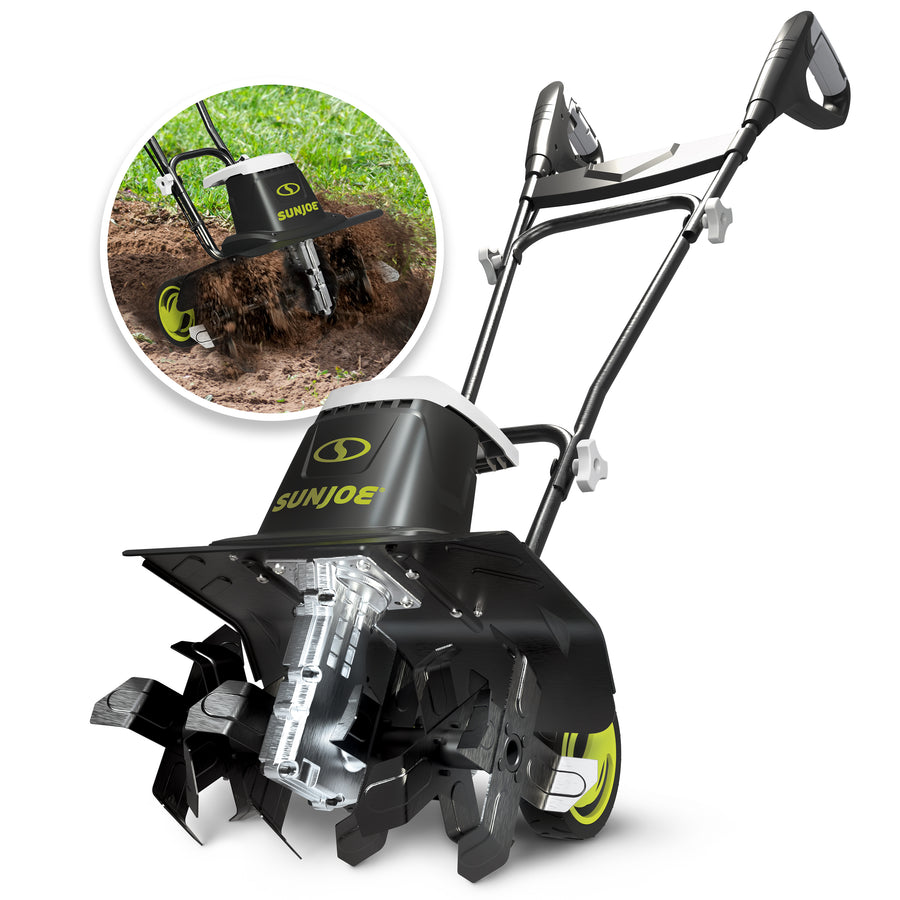 Sun Joe TJ603E electric tiller and cultivator hero image