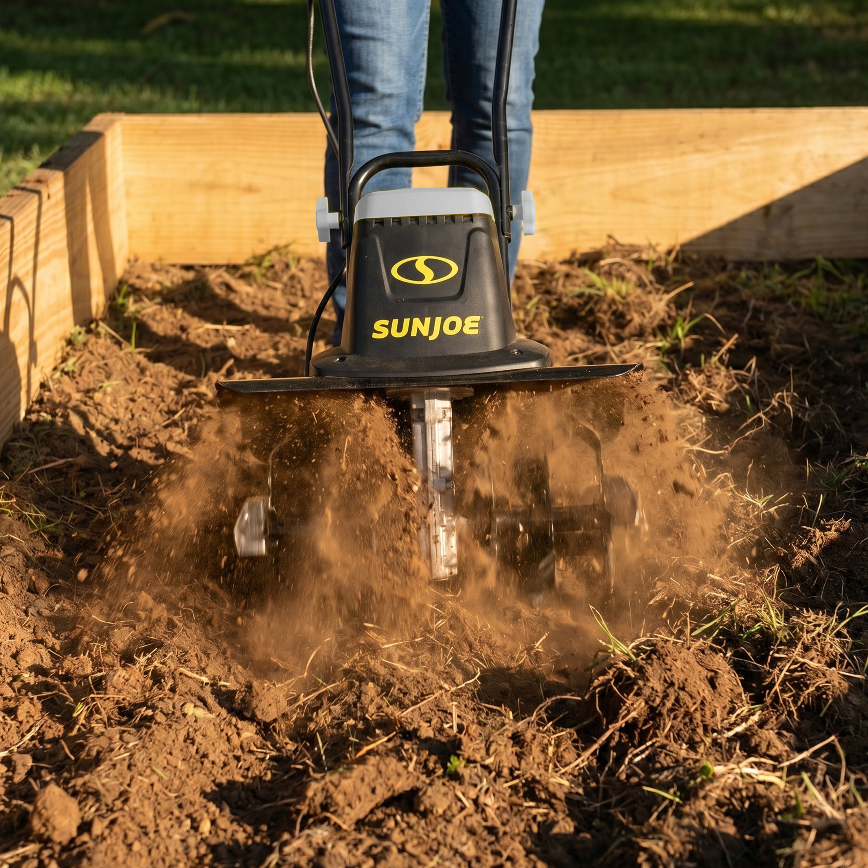 Sun-Joe-16-inch-12-AMP-Electric-Garden-Tiller/Cultivator---TJ603E