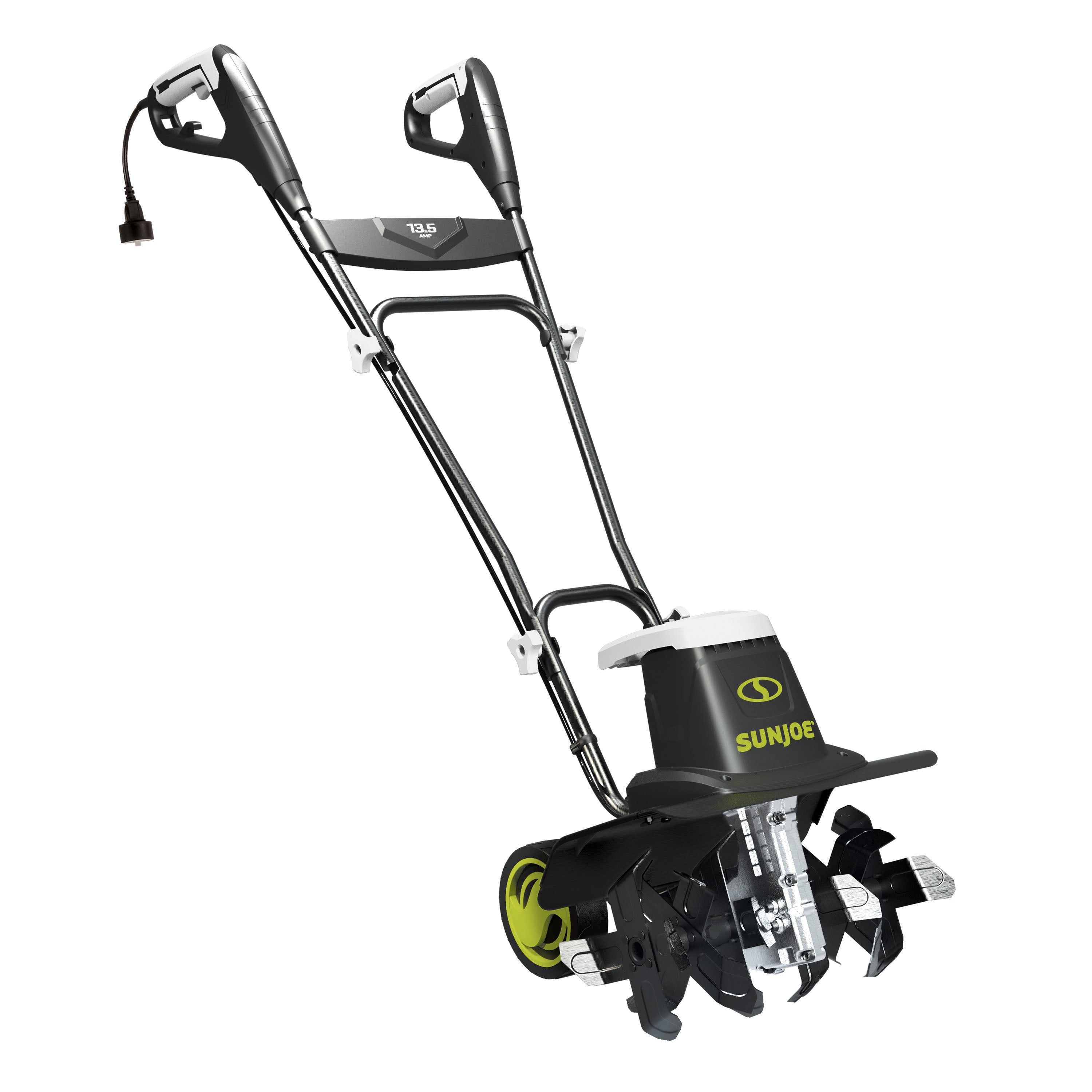 Sun Joe TJ604E Electric Garden Tiller + Cultivator | 16-Inch | 13.5-Amp