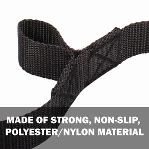 Made of strong, non-slip, polyester and nylon material.