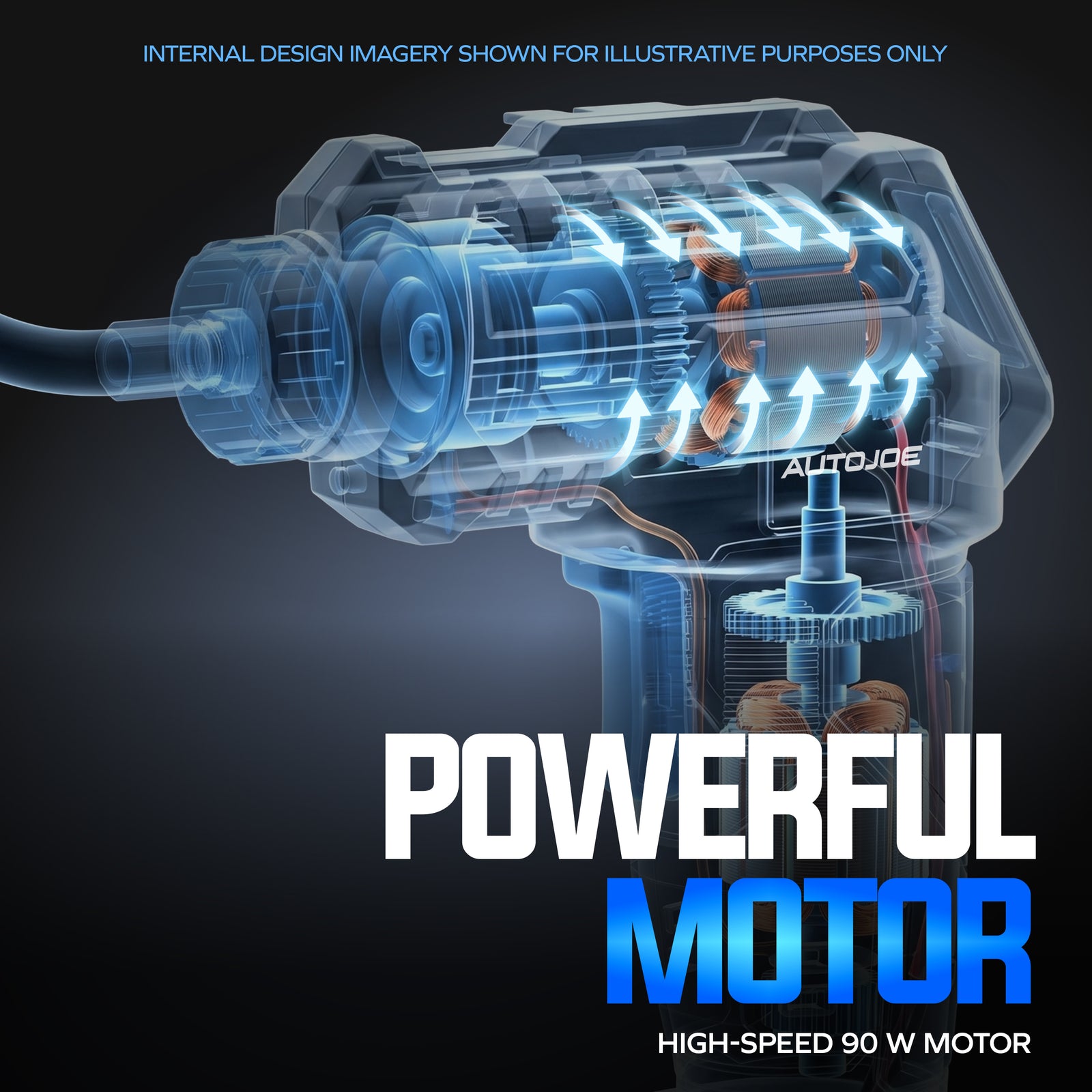 Auto Joe X20-AIR 90 W motor feature