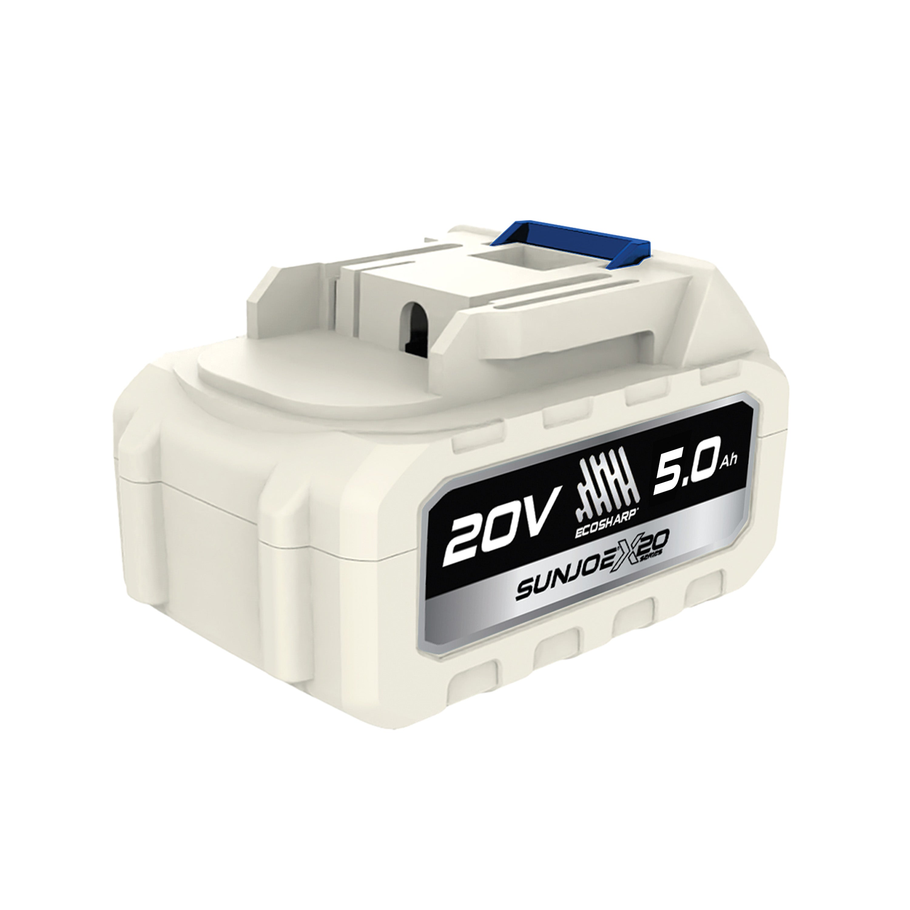 Sun Joe X20-Series 20-Volt* 5000-mAh (5-Amp hour) Lithium-ION Battery | For Use with Universal ECOSHARP® Devices | w/LED Indicator