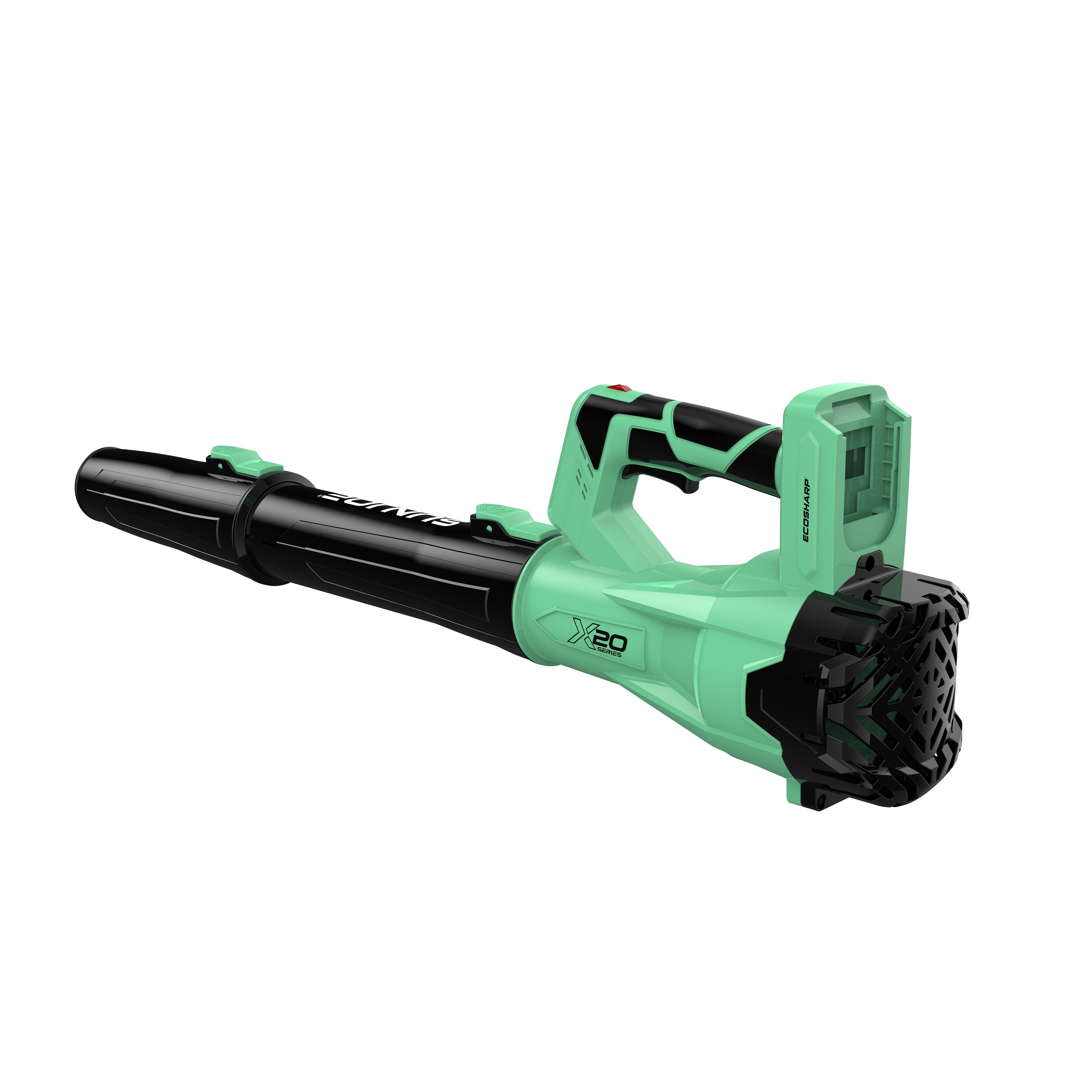 Sun Joe 20-Volt ECOSHARP Cordless X20 Compact Leaf Blower | 23,000 RPM | W/ 4000 mAh Battery (4.0-Amp) + Charger (Green)