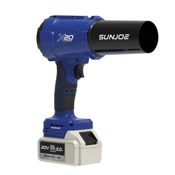Sun Joe 20-Volt ECOSHARP Cordless X20 Handheld Turbo Blower | 2 Nozzle