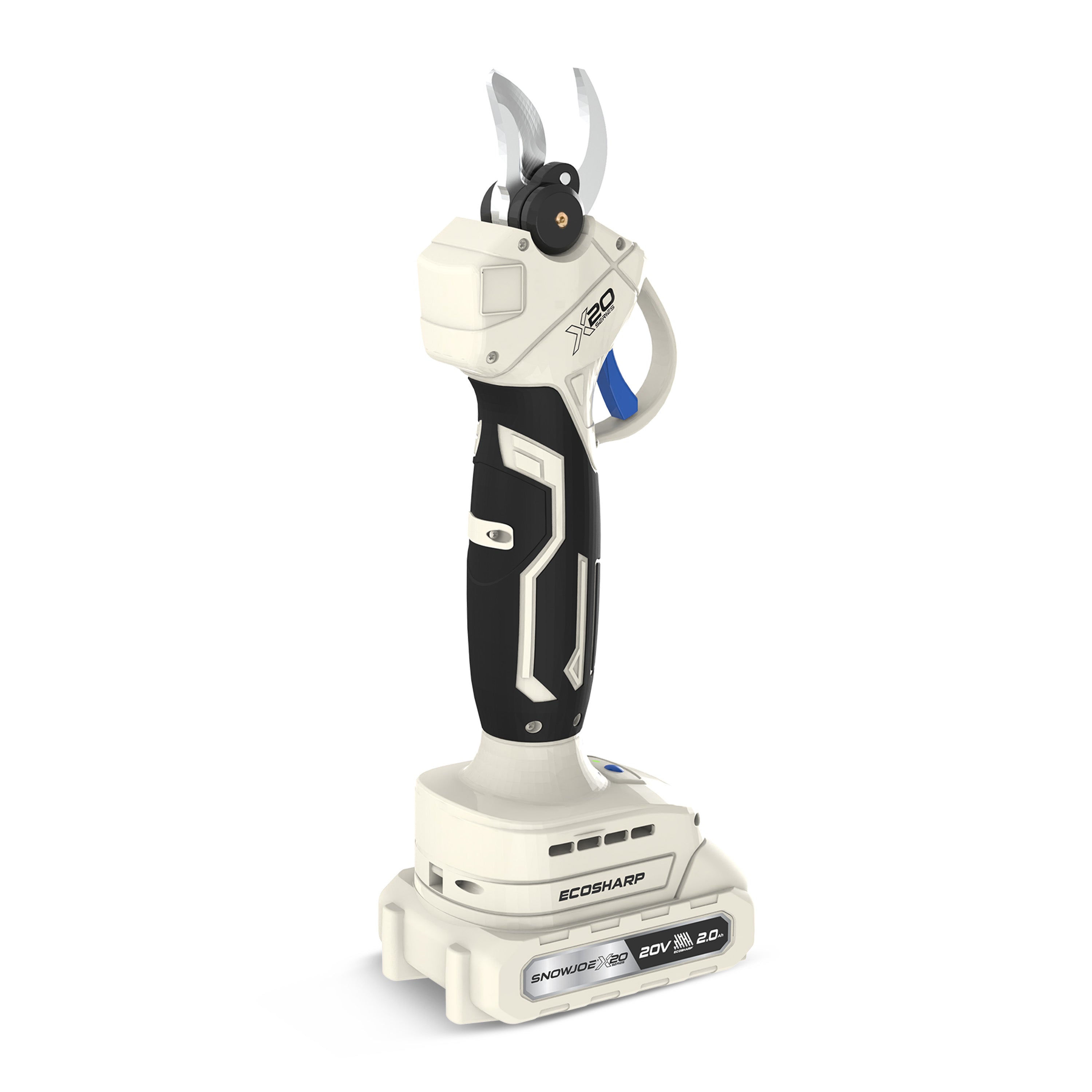 Sun Joe 20-Volt ECOSHARP Cordless X20 Pruner | Max 1.1-inch Cutting Capacity | W/ 2000 mAh Battery (2.0-Amp) + Charger