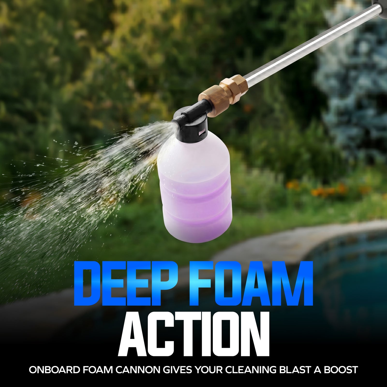 Sun Joe X20-PSC-5A foam cannon feature