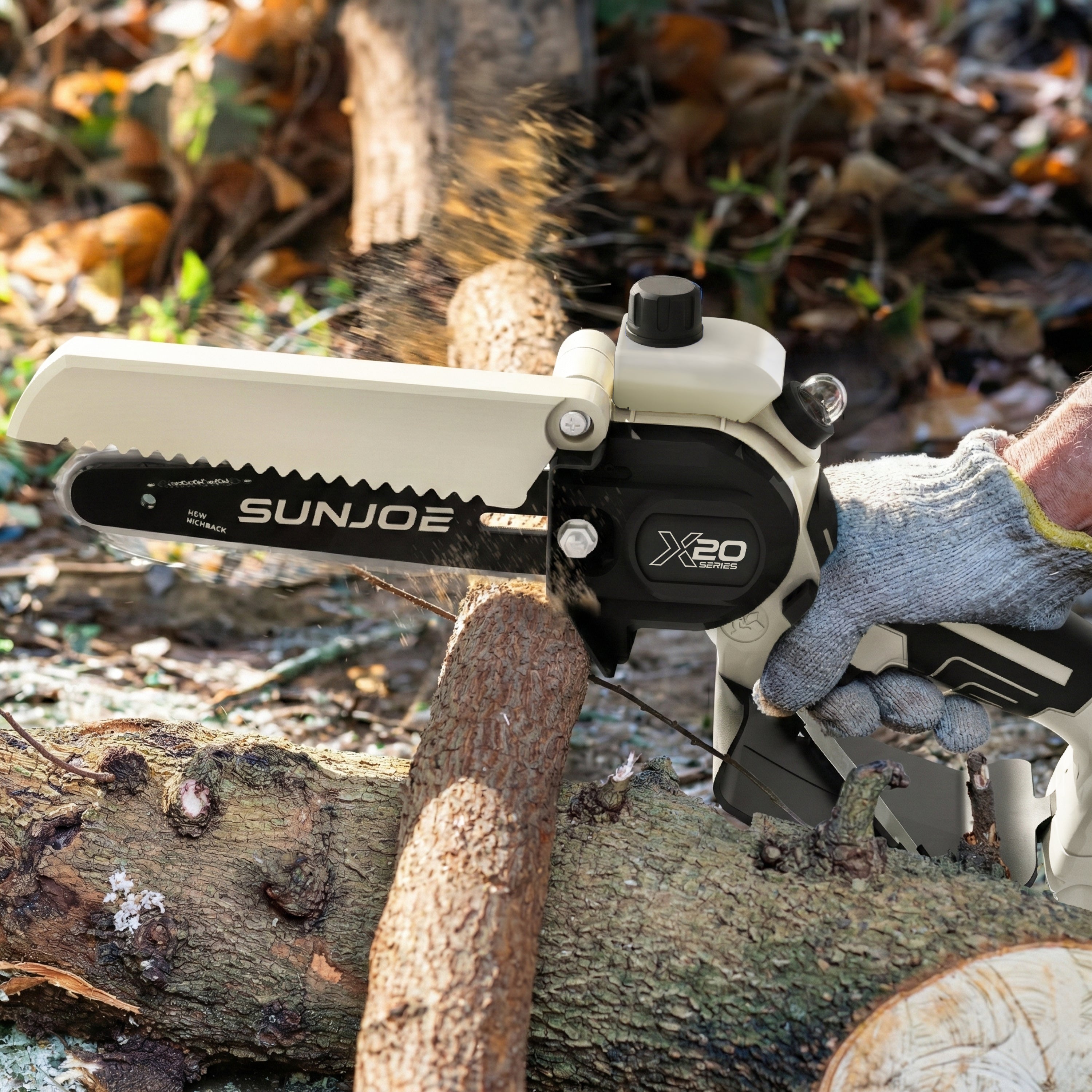 Sun Joe 20-Volt ECOSHARP Cordless X20 Handheld Pruning Saw | 6-inch | W/ 4.0-Ah Battery + Charger