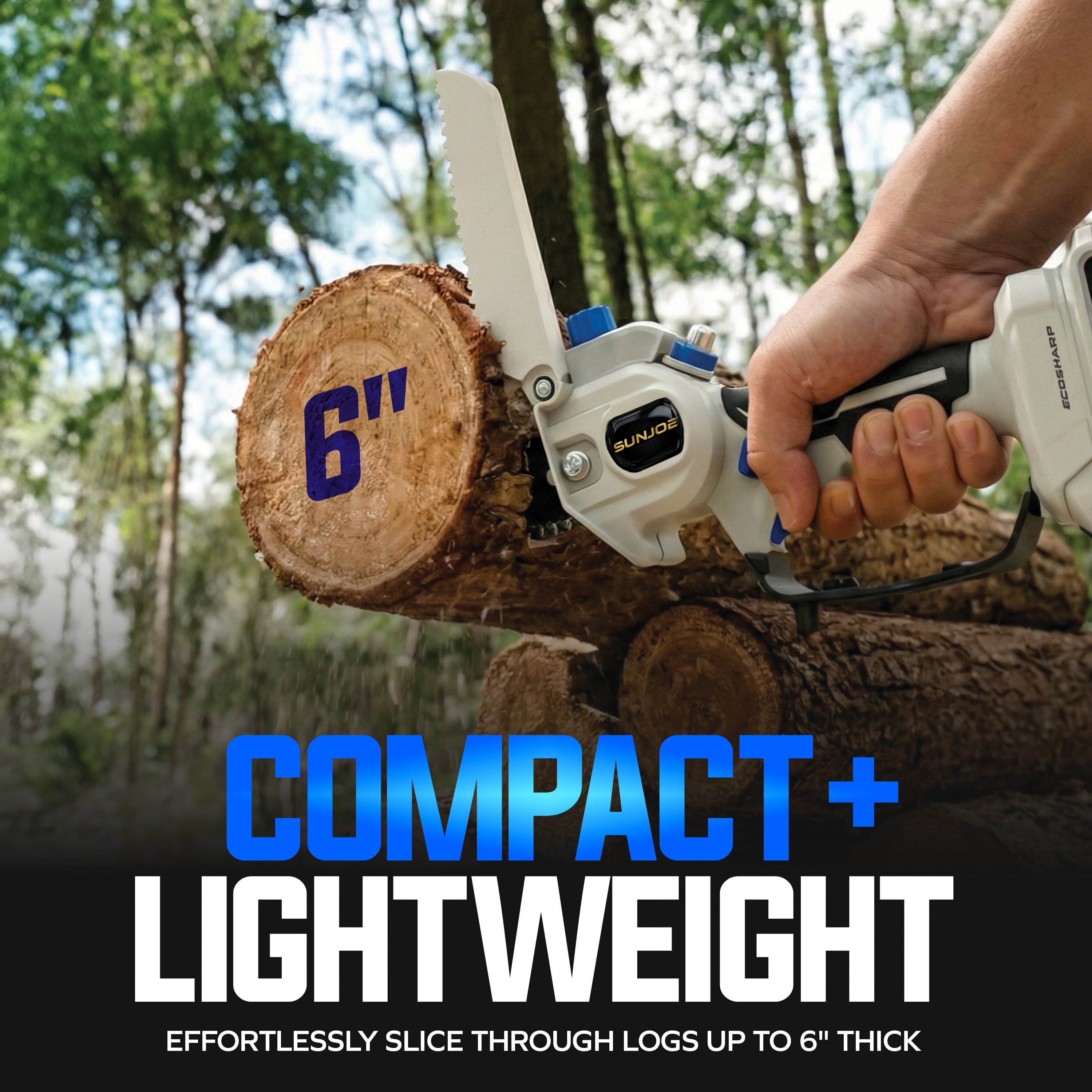 Sun Joe 20-Volt ECOSHARP Cordless X20 Handheld Pruning Saw | 6-inch |
