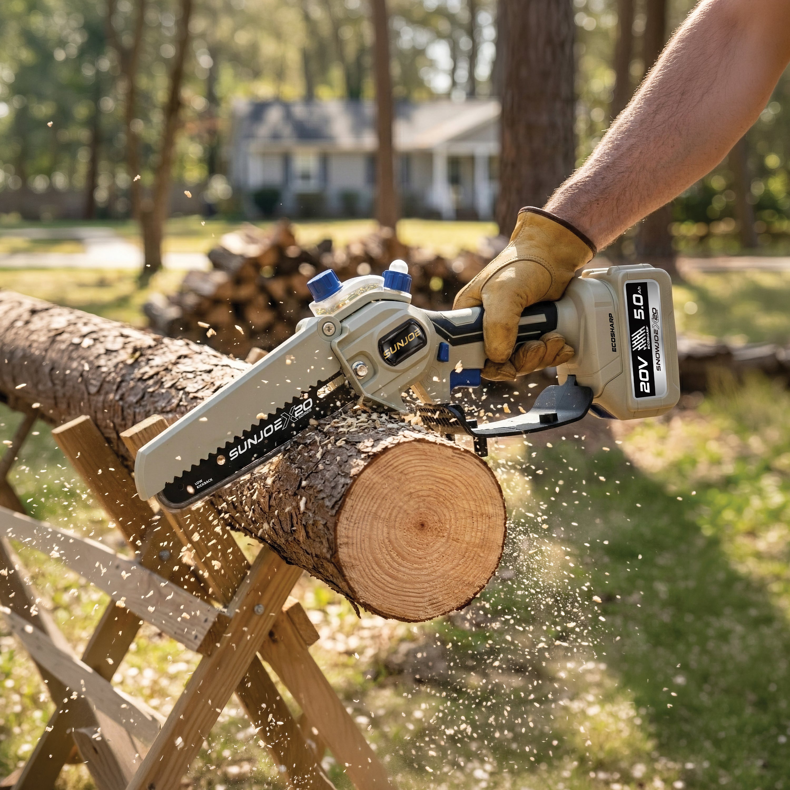 Sun Joe 20-Volt ECOSHARP Cordless X20 Handheld Pruning Saw | 6-inch |