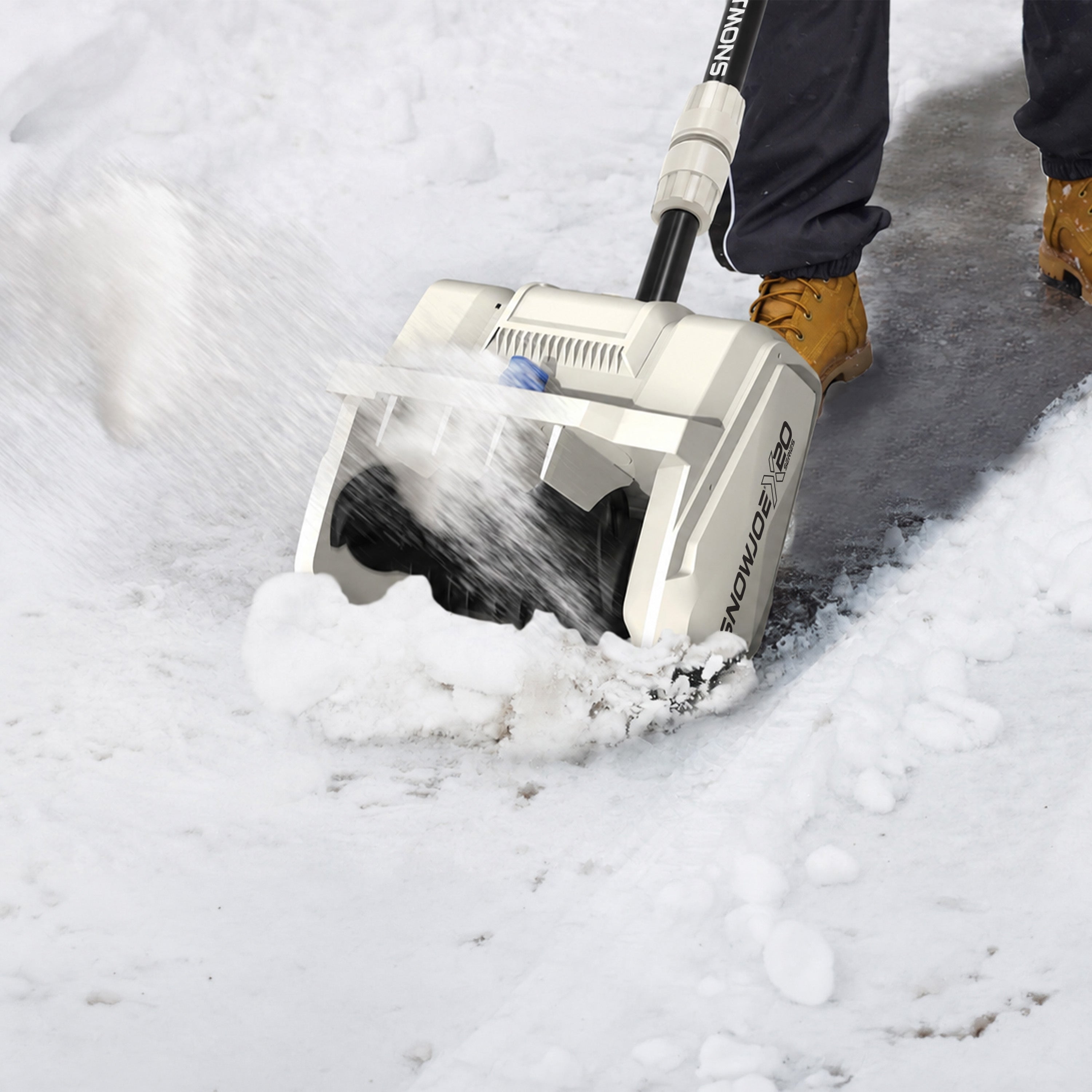 Snow Joe 20-Volt Cordless Snow Shovel Kit | Directional Chute | Brushl