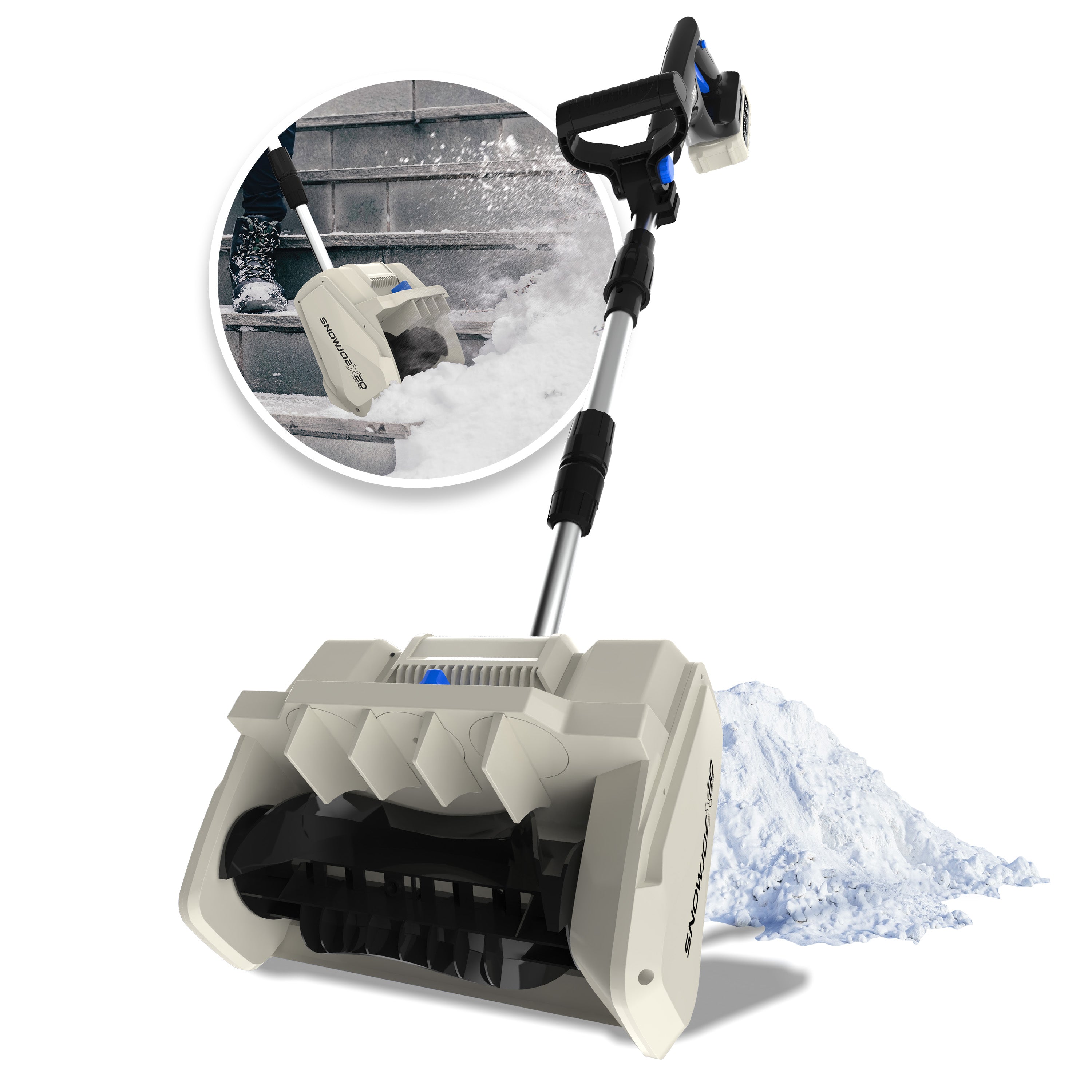 Snow Joe X20-SNOW-5A 20-Volt Cordless Snow Shovel Kit | 10-Inch | Brushless Motor | W/ 5.0-Ah Battery + Charger