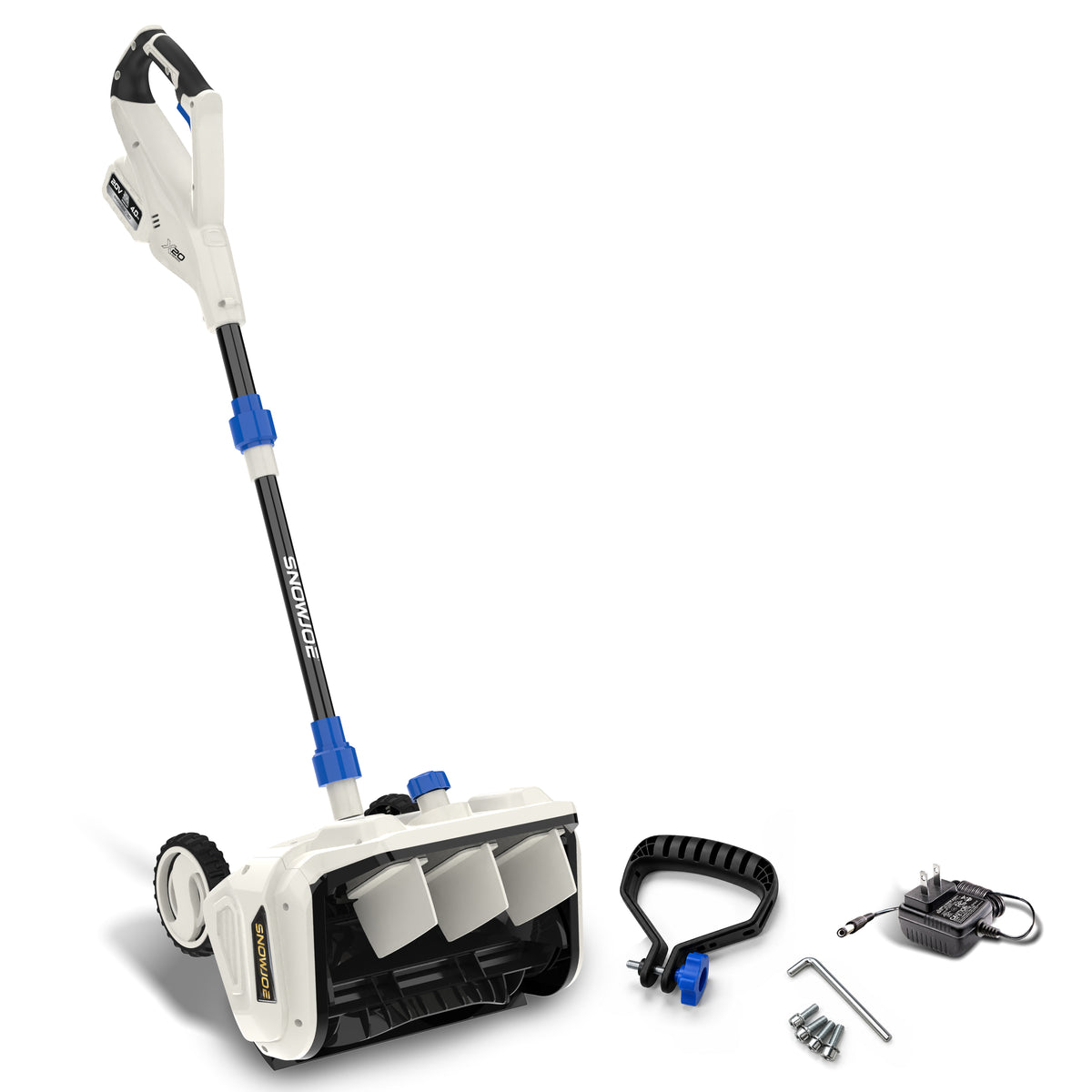Snow Joe 20-Volt ECOSHARP Cordless Snow Shovel with Wheels | 12-Inch Clearing Width | W/ 4000 mAh Battery (4.0-Amp) + Charger