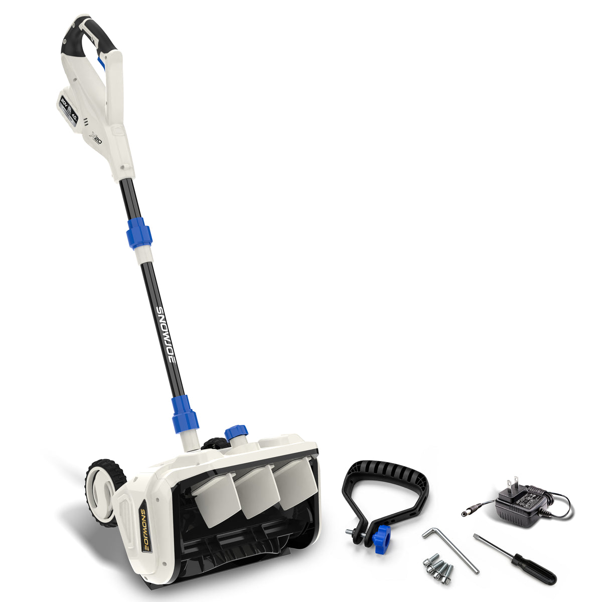 Snow Joe 20-Volt ECOSHARP Cordless Snow Shovel with Wheels | 12-Inch Clearing Width | W/ 4000 mAh Battery (4.0-Amp) + Charger