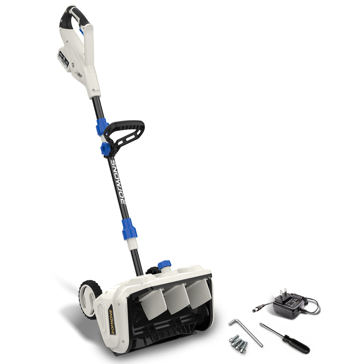 Snow Joe 20-Volt ECOSHARP Cordless Snow Shovel with Wheels | 12-Inch Clearing Width | W/ 4000 mAh Battery (4.0-Amp) + Charger