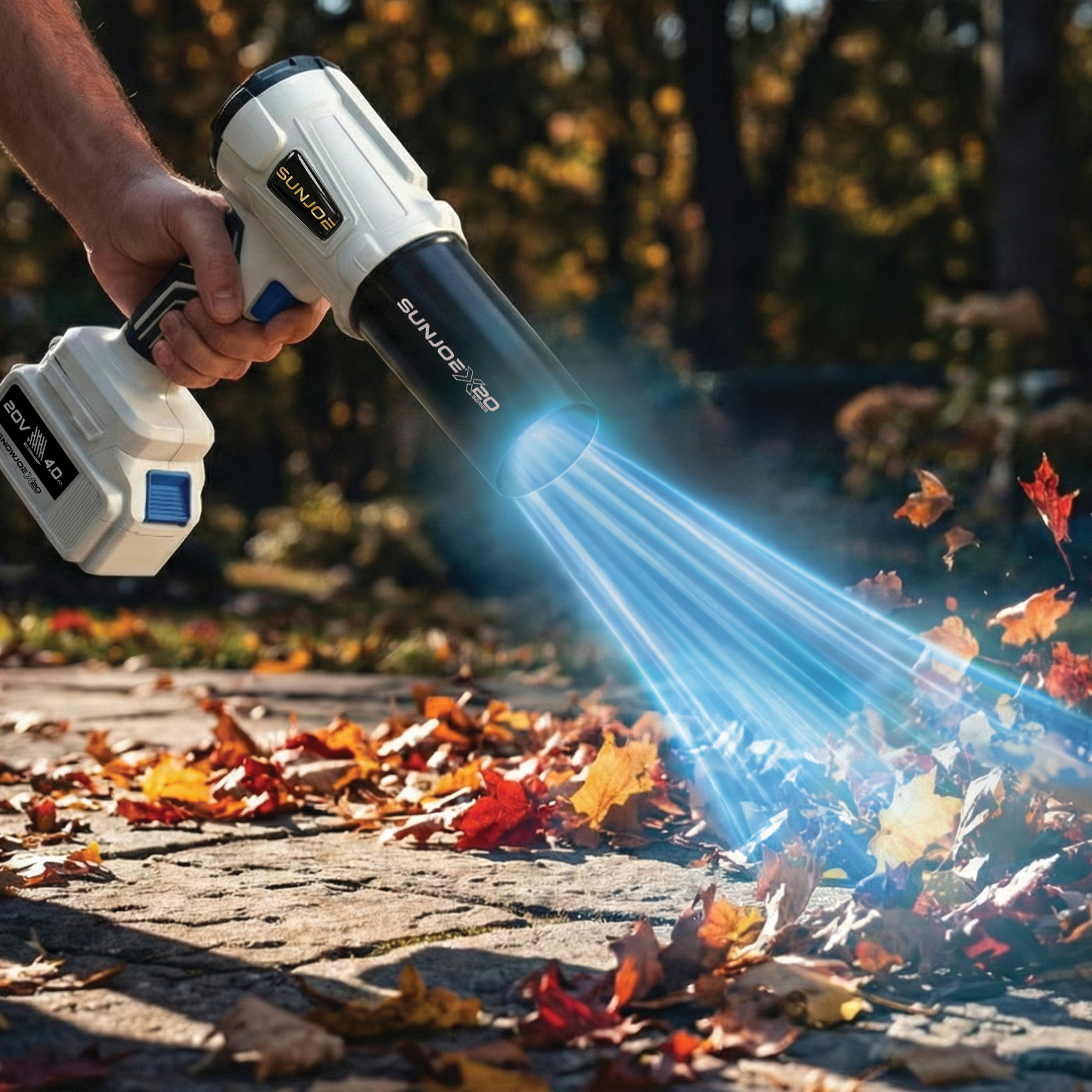 Sun Joe 20-Volt ECOSHARP Cordless X20 StormJet Handheld Turbo Blower |