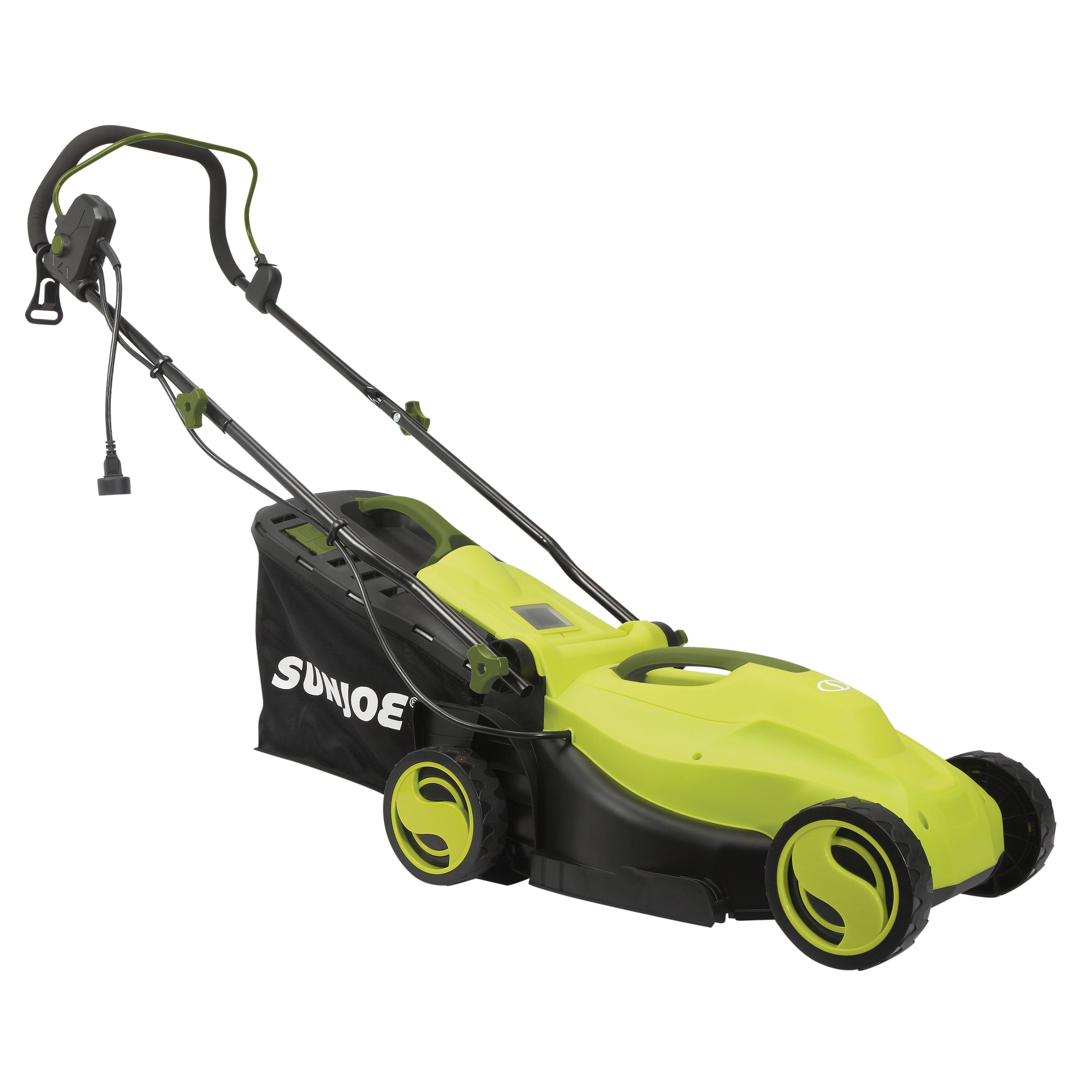 Sun Joe MJ400E Electric Lawn Mower | 13-inch | 12-Amp | 3-Positions | 9.2-Gal Collection Bag