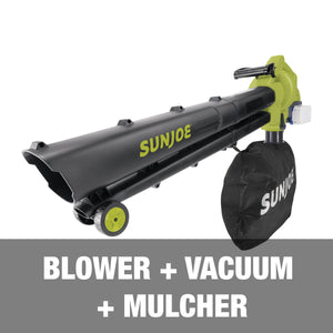 Blower, vacuum, and a mulcher all in one.