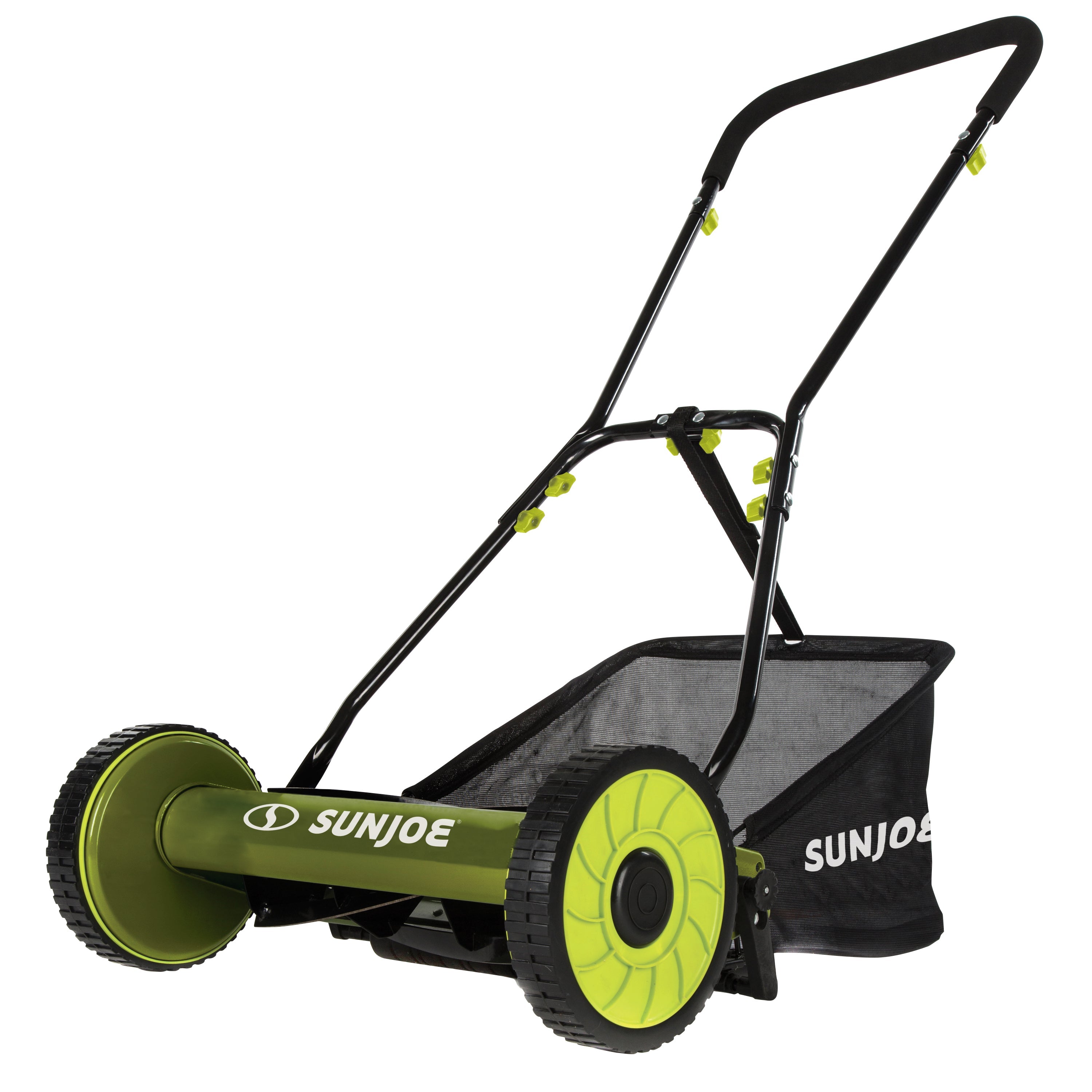 Sun Joe MJ500M Manual Reel Mower w/ Grass Catcher | 16 inch