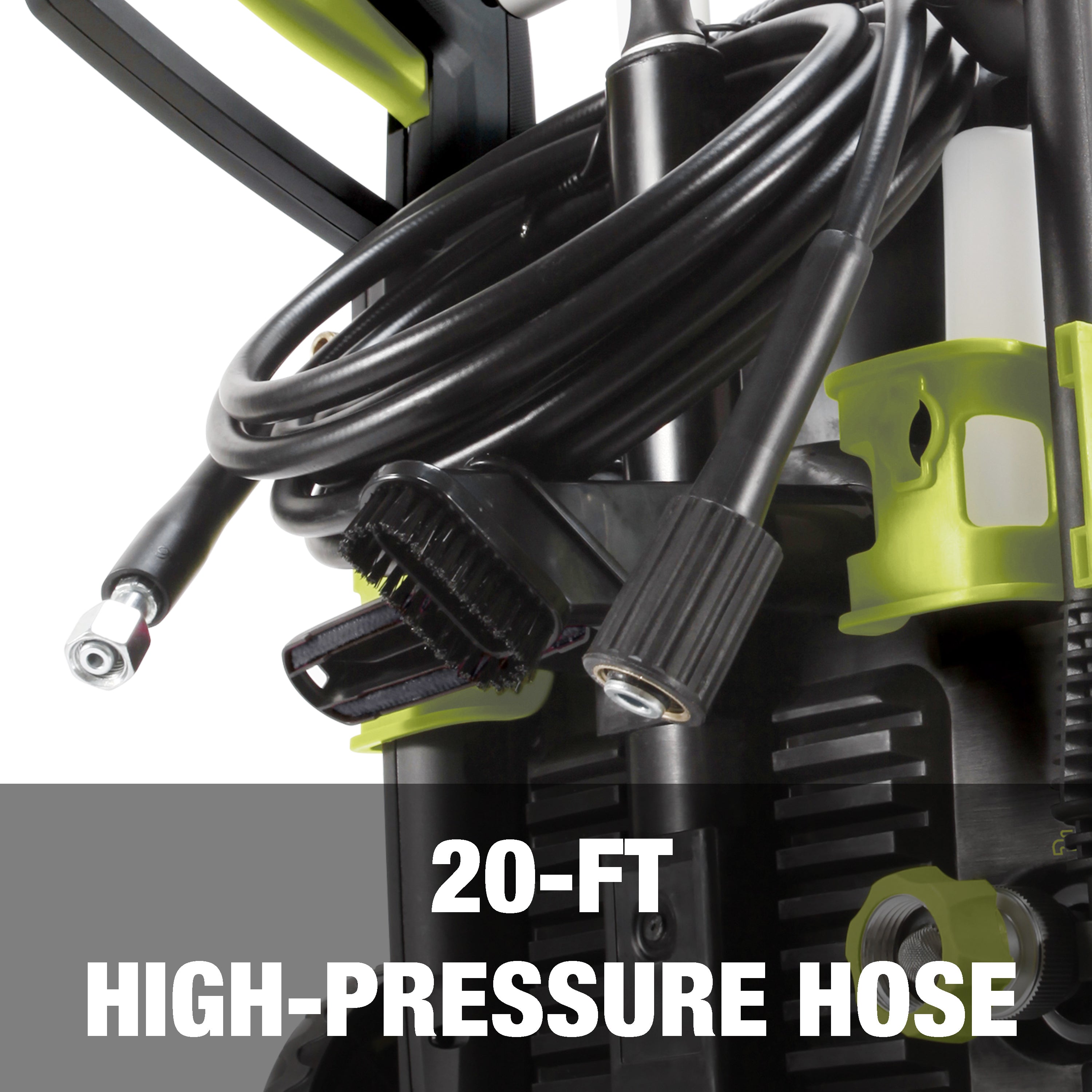 20-foot high-pressure hose.