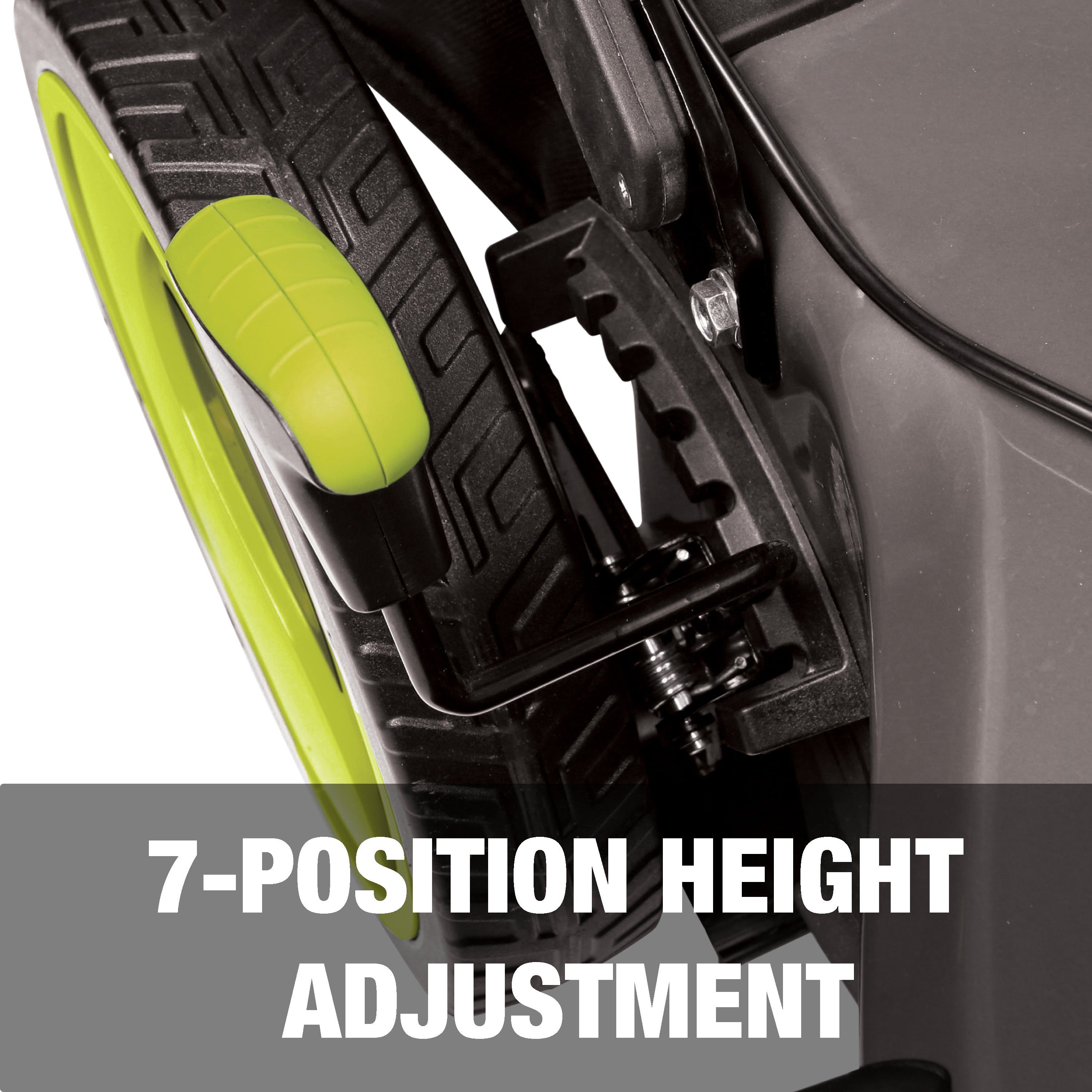 7-position height adjustment.