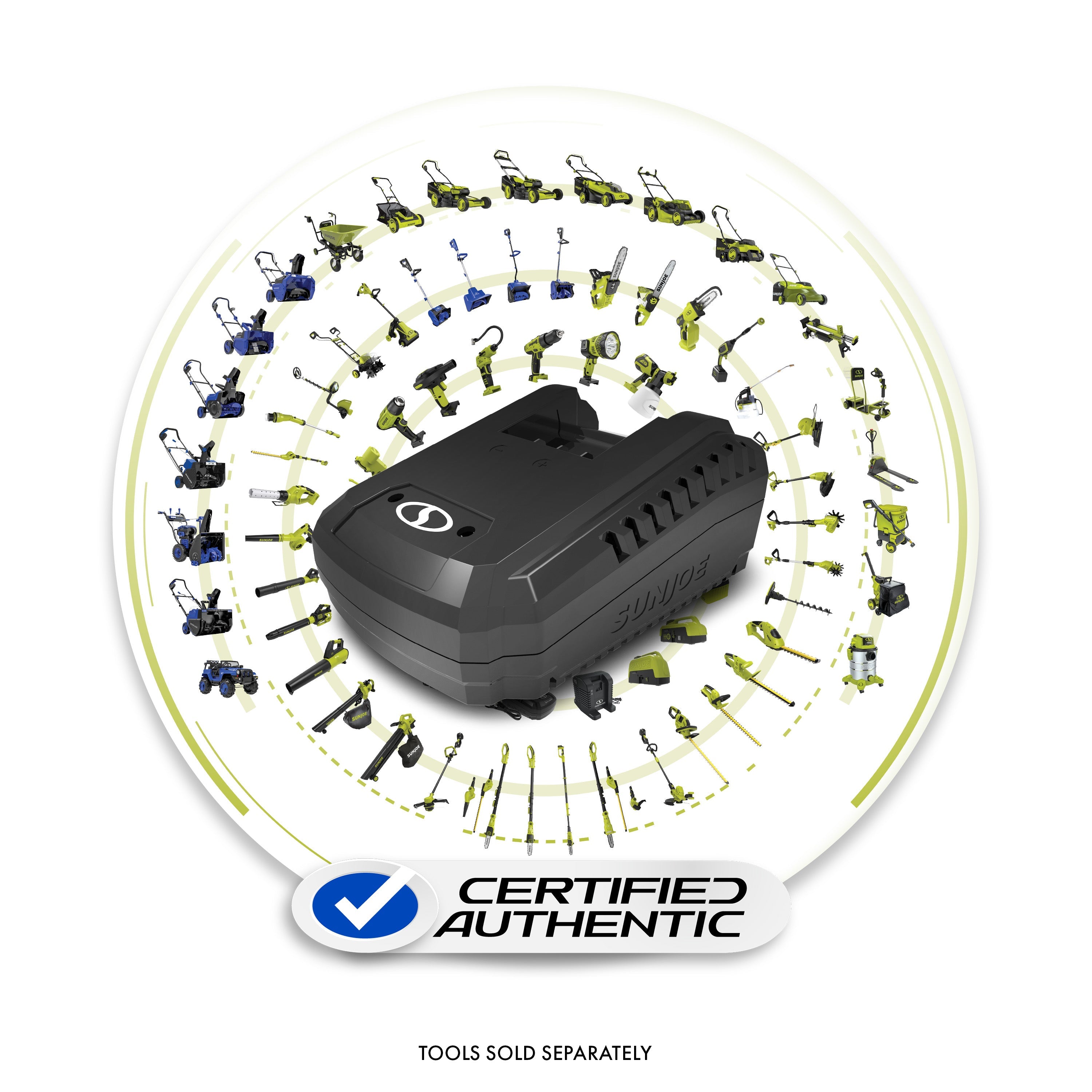 Snow Joe + Sun Joe CERTIFIED AUTHENTIC 24VCHRG-QC IONMAX Quick Charge Dock for iBAT24 and 24VBAT Series Batteries