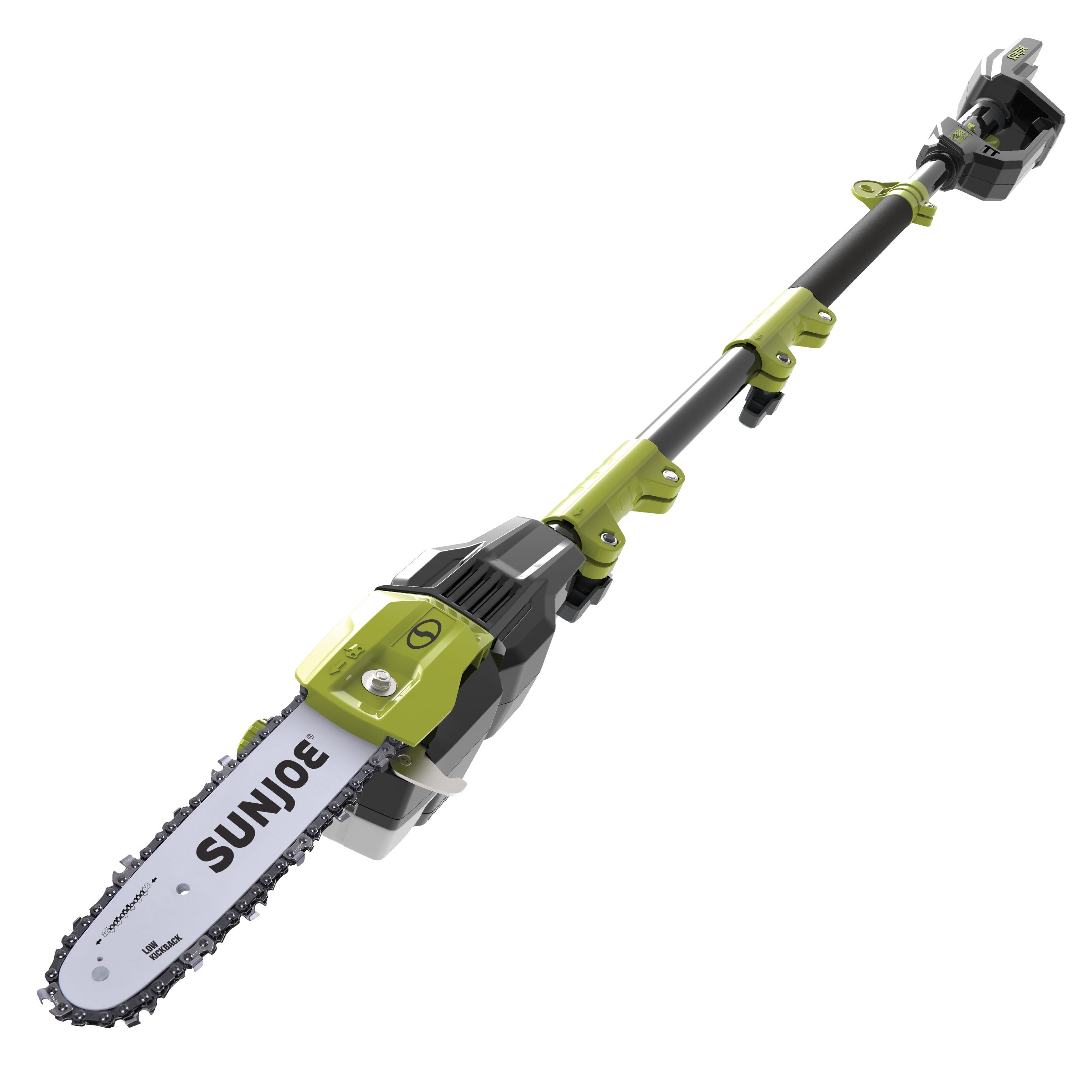 Sun Joe iON100V-10PS-CT 100-Volt iONPRO Cordless Modular Pole Chain Saw | 10-Inch | Tool Only