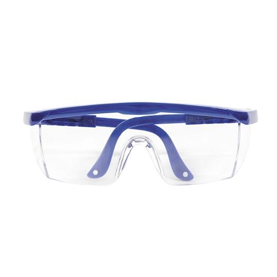 Snow Joe + Sun Joe SGLASS-ADJ Protective Safety Glasses/Goggles with Adjustable Frame, Meets ANSI Z81.7 Standard, Blue