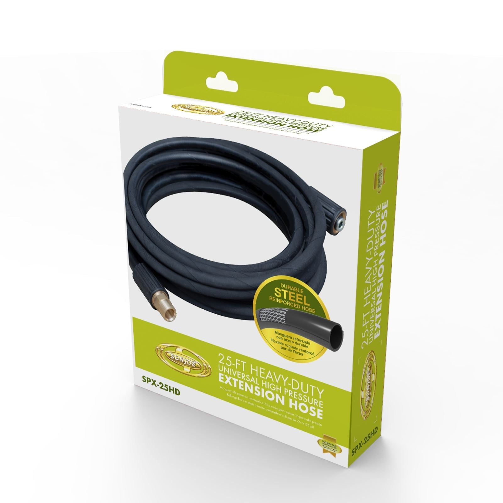 Sun Joe SPX-25HD 25-FT Universal Heavy-Duty Extension Pressure Washer Hose for SPX Series and Others